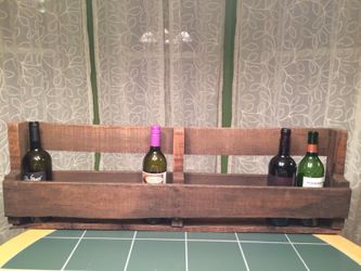 Wooden wine rack