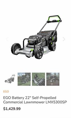 Ego commercial mower LMX5300SP