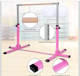 Pink kids gymnastic bar