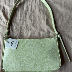 Small Green Snakeskin Purse 