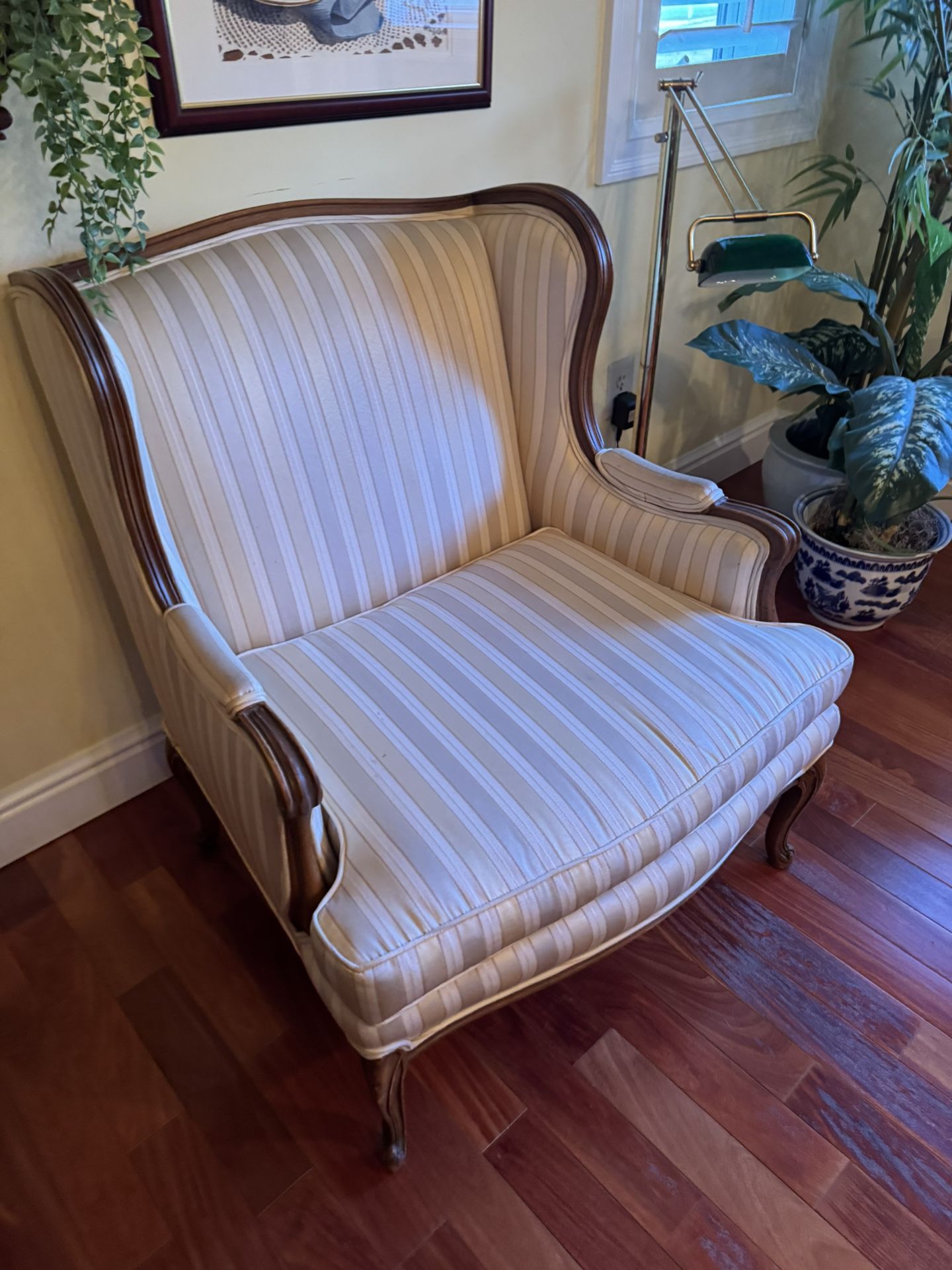 Wingback Chair + Ottoman