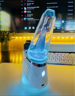 Puffco Peak Pro, Pearl (White), Brand New 3D Chamber, Custom Spiral Glass 🌀