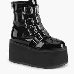 Demonia Goth Alternative Boots Size 10