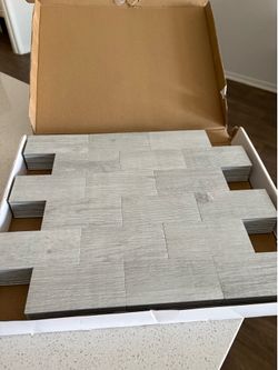 Gray wood backsplash (10 count)