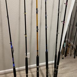 New And Barely Used Boat Rods.