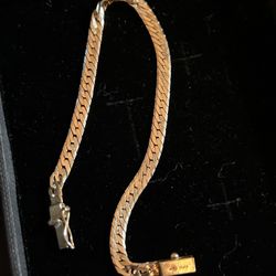 14 kt Gold Bracelet Size 7.5 5.1 Grams