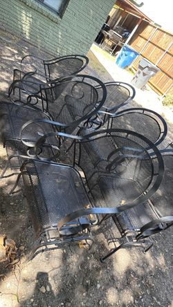 6 sillas mesedoras