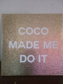 Gold Glitter Canvas Picture 