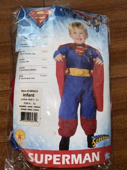 Superman Costume- Size 6-12 months