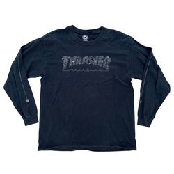 Thrasher Spider Web Long Sleeve Shirt Size Large