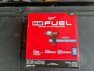 Brand new M18 FUEL ONE-KEY 18V Lithium-Ion Brushless Cordless 3/4 in. Impact Wrench with Friction Ring (Tool-Only)