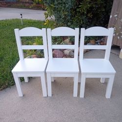 Kids Chairs White Wood