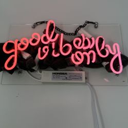 Good vibes only Led Sign Pink