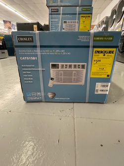 Crosley 15000 BTU WHITE WINDOW MOUNT AIR CONDITIONER FEATURES 3 FAN SPEEDS, 4 WAY AIR FLOW AND DIGITAL CONTROL