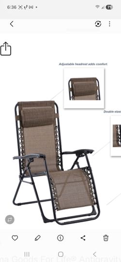 Antigravity lounge chair. New. Brown