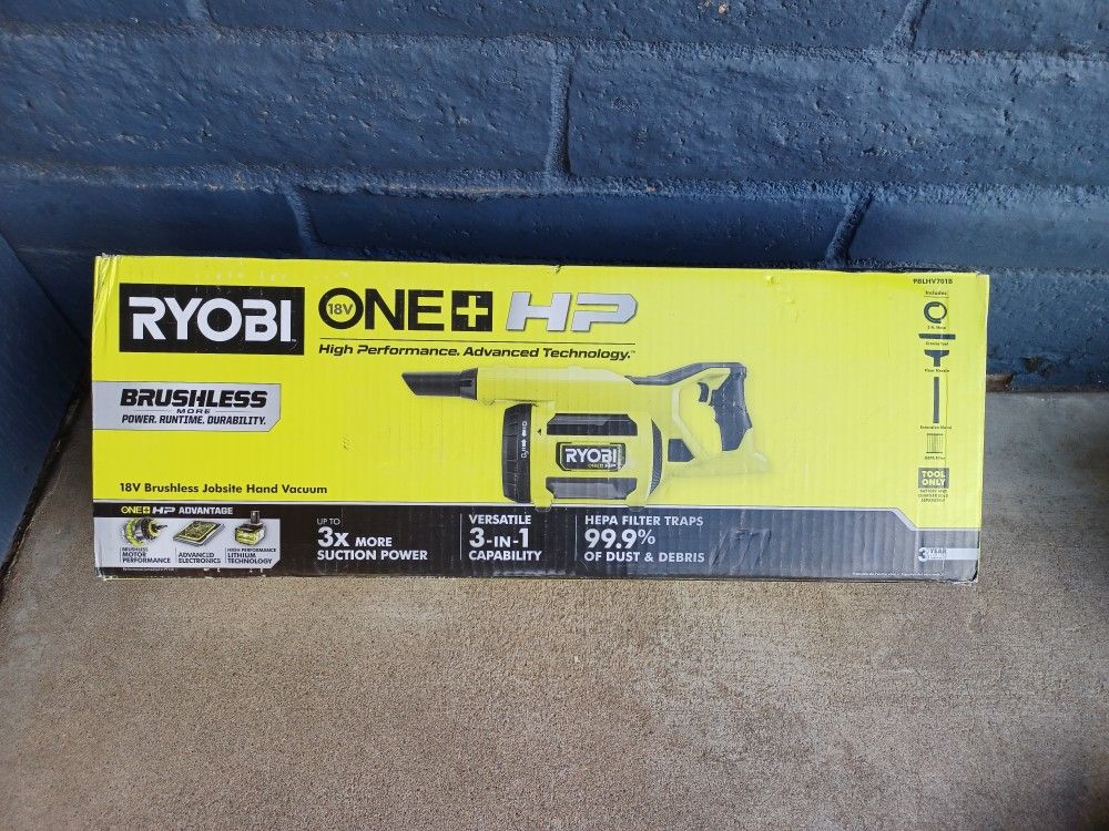 HANDHELD VACUUM RYOBI 18V TOOL ONLY