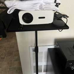 150” Projector Screen With Projector And Stand
