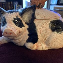 Ceramic Pig Cookie Jar