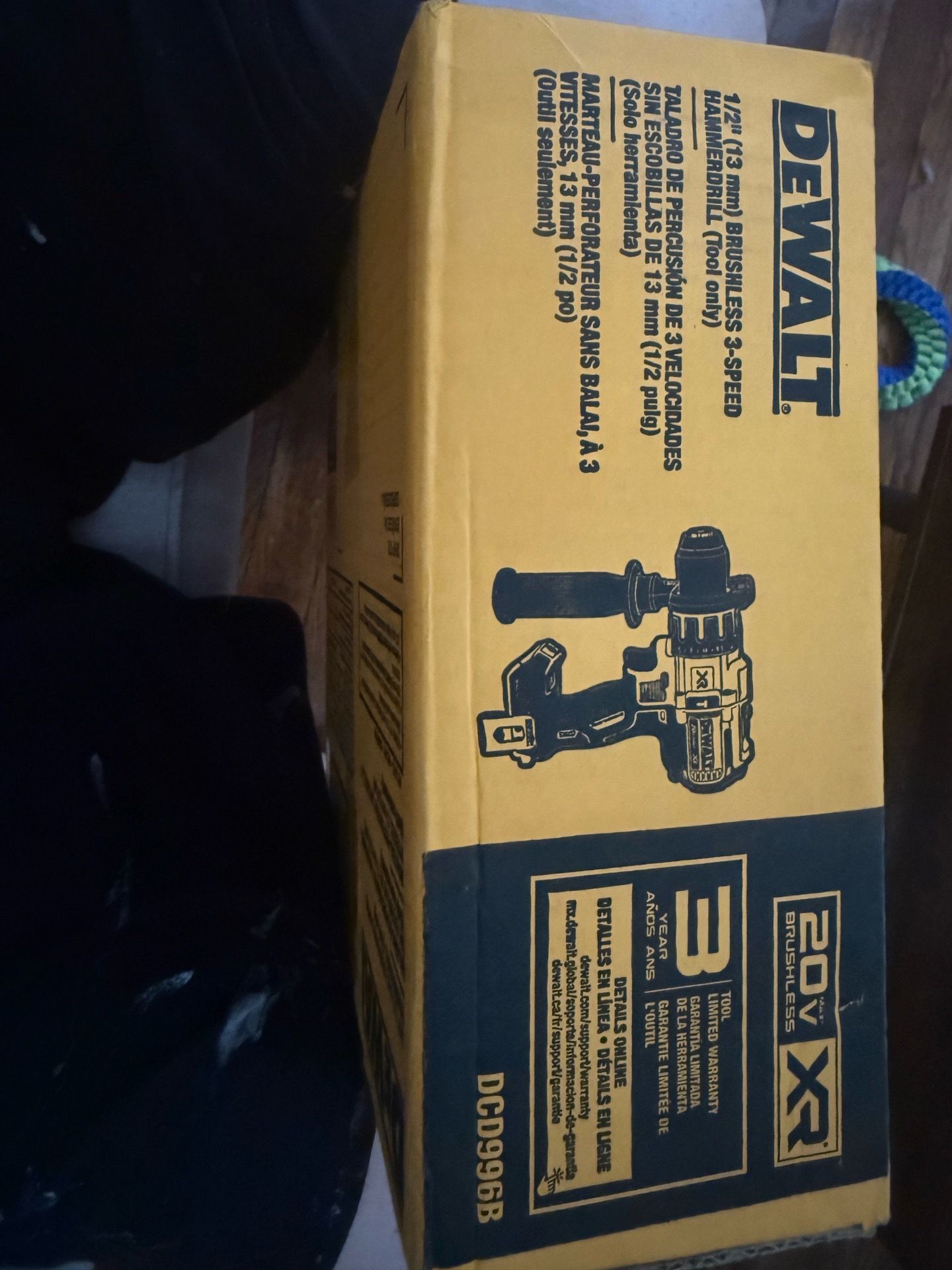 Dewalt 1/2 inch brushless 3speed hammer drill