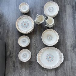 American Limoges China 22k Gold Set