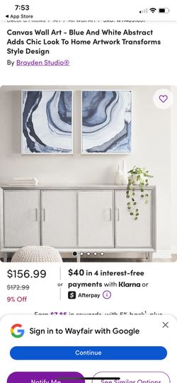 Two piece art work