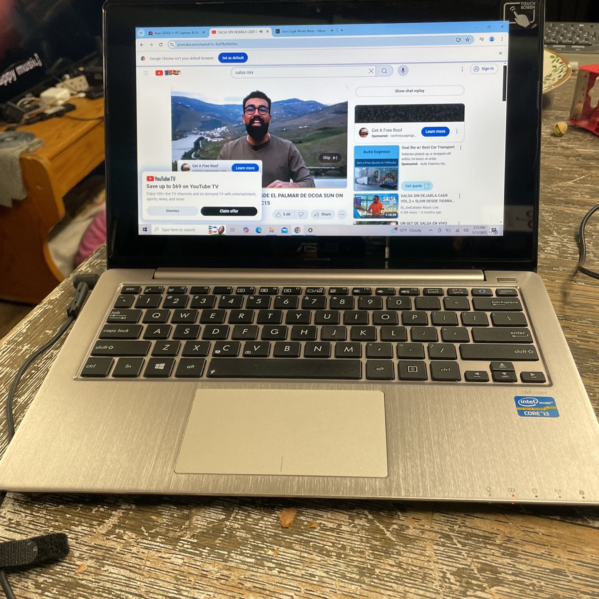 Asus 12” Windows 10 Laptop Touch Screen $145