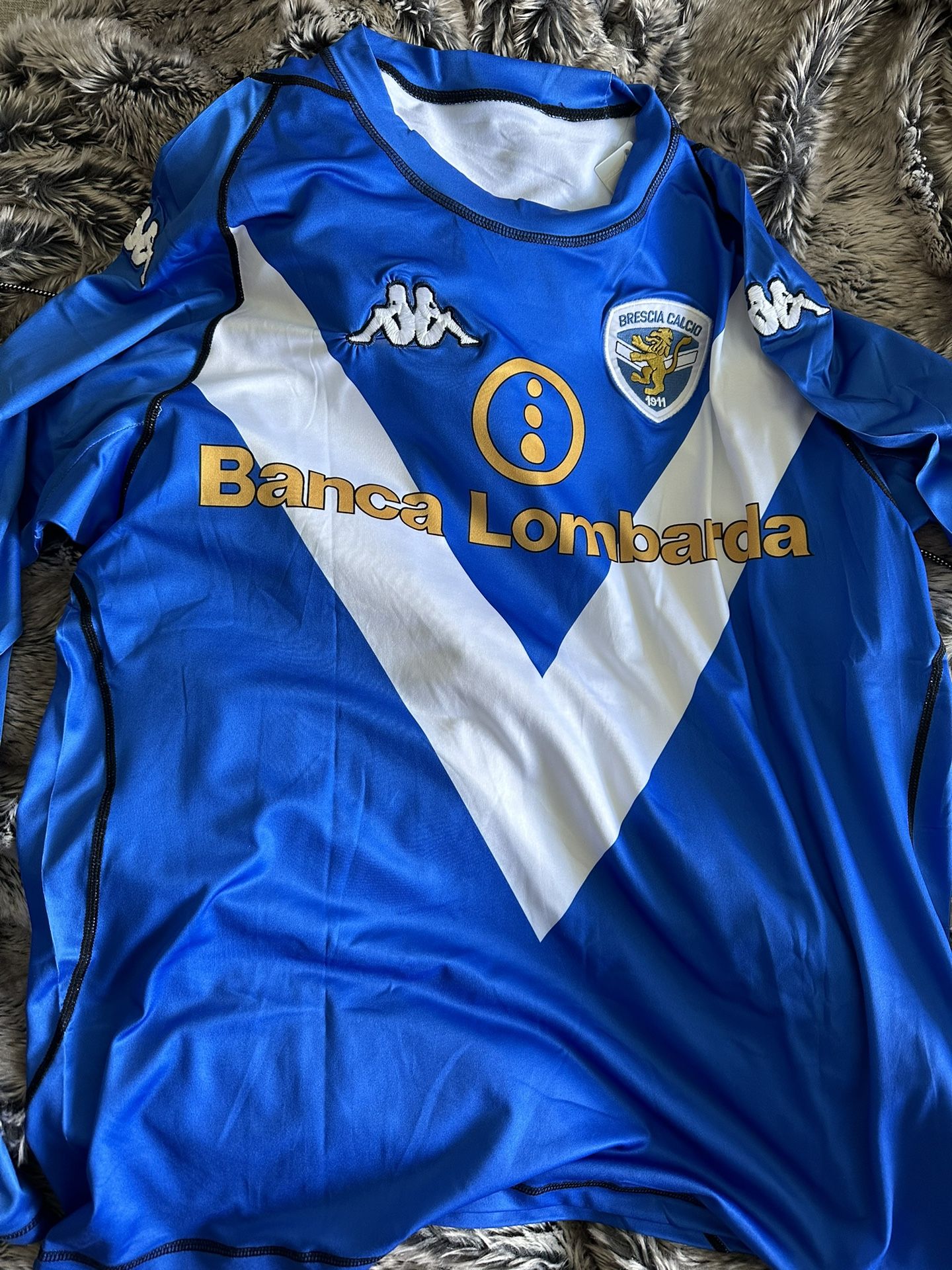 Roberto Baggio Brescia retro jersey, Long Sleeve, New