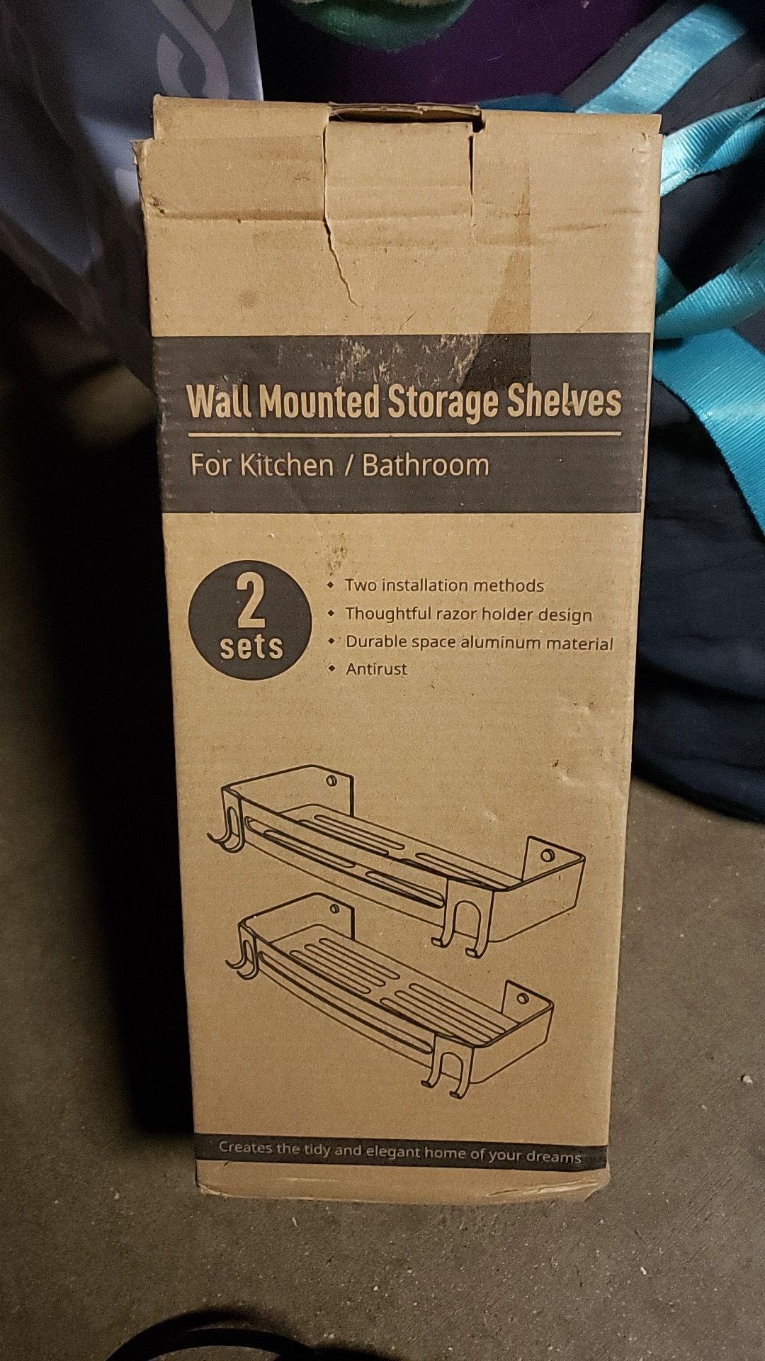 Wall mounted shelves