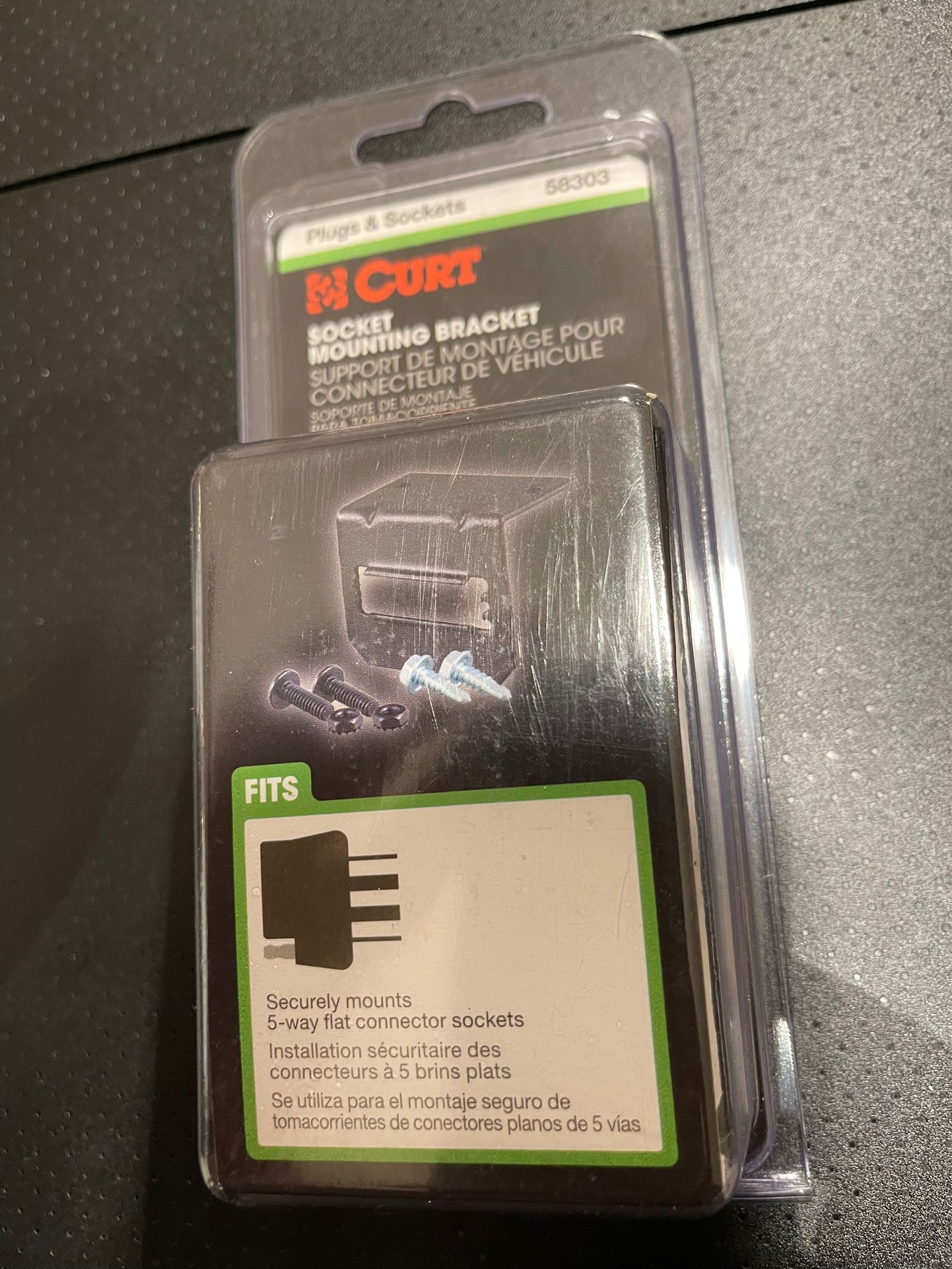 Curt Socket Mounting Bracket Part #58303