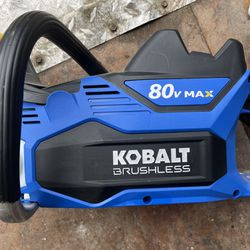 80 Volt Max Kobalt Brushless Chainsaw 