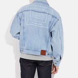 COACH Novelty Denim Jacket Men’s Large CF794