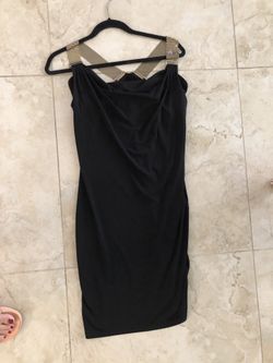 NEW michael kors w gold chain size small black dress