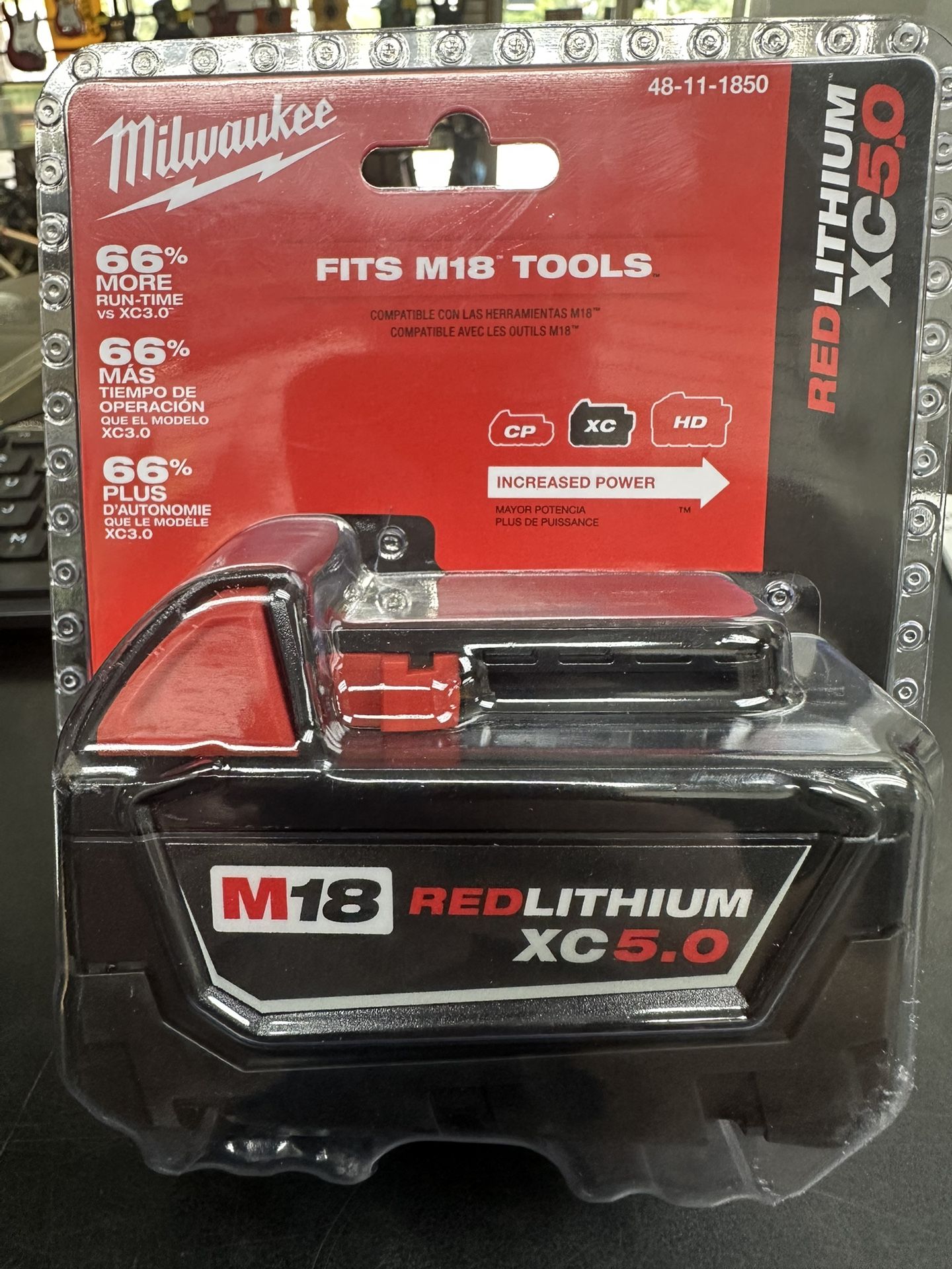 Milwaukee M18 RED LITHIUM XC 5.0 Battery 