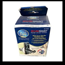 SecureMount Grab Bar Anchor Kit Easy Install Chrome Plated Metal