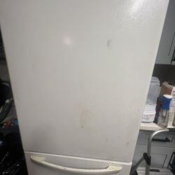 Working fridge with bottom freezer 