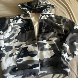 Supreme Artic Camo Zip Up