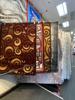 4x5 Area rugs carpet rugs PerSian design colors burgundy red brown beige