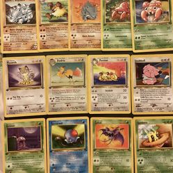 1st Edition Pokemon Jungle/Fossil/Gym Heroes/Neo Genesis Cards (Heavily Played) $1 Each