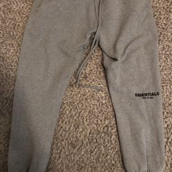 Cuffed grey essential sweats
