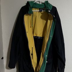 Vintage Nautica Marine Raincoat (Juice)
