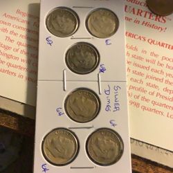 Coin Flip Full Of 1960’s Silver Dimes For Sale 