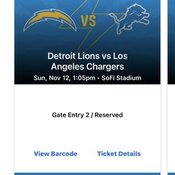 Chargers Vs Lions