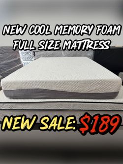 NEW COOL MEMORY FOAM FULL SIZE MATTRESS