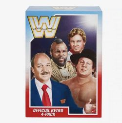 RARE Mattel WWE Retro Wave 1 Figure Set - Mr. T, Rowdy, Ace, Mean Gene