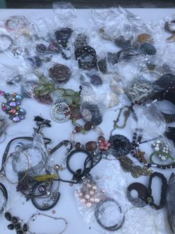 Jewelry. Earrings bracelets necklace