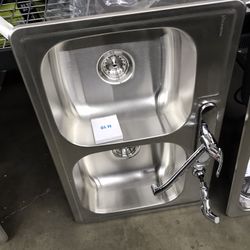 33x22 Kitchen Sink Complete Only $100