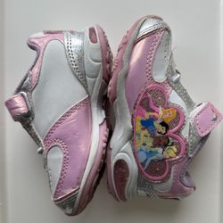 Disney Princess Light-Up Baby Sneakers – Size 5, Pink