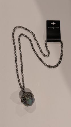 Iridescent shere ball Necklace