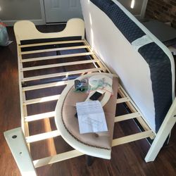 Twin Size Bunny Bed & Mattress 