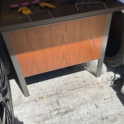 Real Wood And Metal OG Desk 